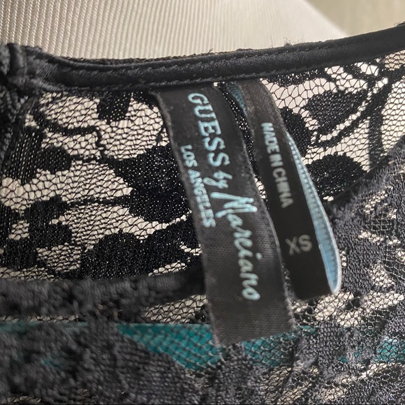 Guess by Marciano Silk Lace Mini Dress black XS - Picture 8 of 13